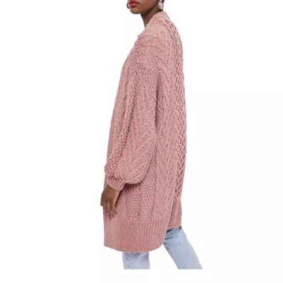 Topshop long open front Cardigan - Picture 2 of 8